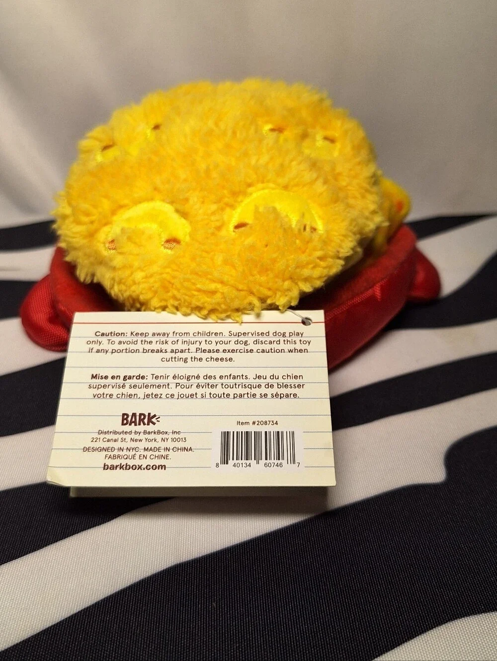 NWT Bark Mac N' Jeez Dog Toy XS-S